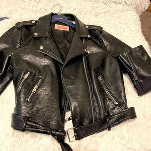 Levi’s XL Black Faux Leather Moto Jacket